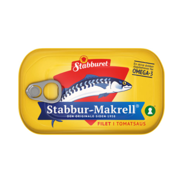 Stabbur-Makrell in トマト 110g – ノルウェーのマクレル i トマト by Stabburt