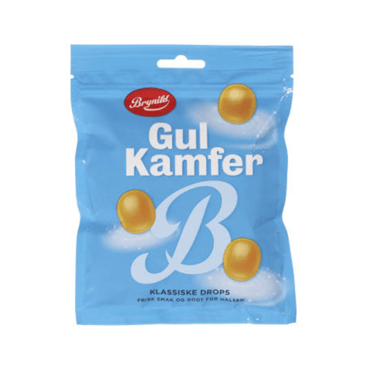 Brynild Yellow Camphor 170g – Gul Camfer - Scandi Candy Swedish Candy Shop