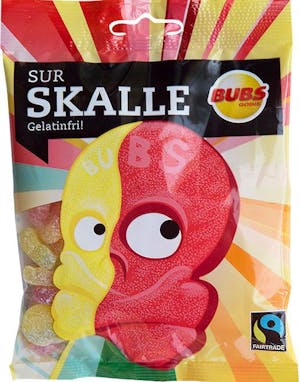 Bubs Sour Skull Minis 90g - Scandi Candy Swedish Candy Shop