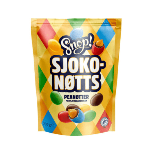 Candy Peanut Balls ChocoNuts 200g – Sjokonøtts Peanøtter - Scandi Candy Swedish Candy Shop