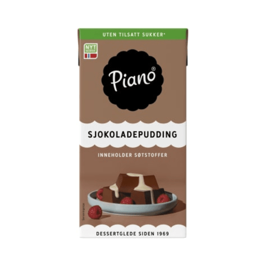 Chocolate Pudding without Sugar 0.5L – Sjokoladepudding uten Sukker (Piano by Tine) - Scandi Candy Swedish Candy Shop