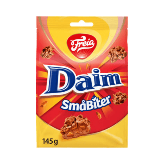 Daim Mini Bites 145g (Freia) – Norwegian Daim Småbiter - Scandi Candy Swedish Candy Shop