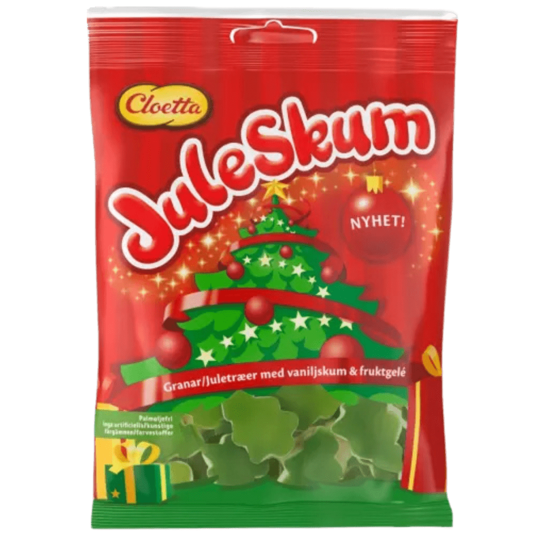 Foam Christmas Trees - Juleskum Granar 100g - Scandi Candy Swedish Candy Shop