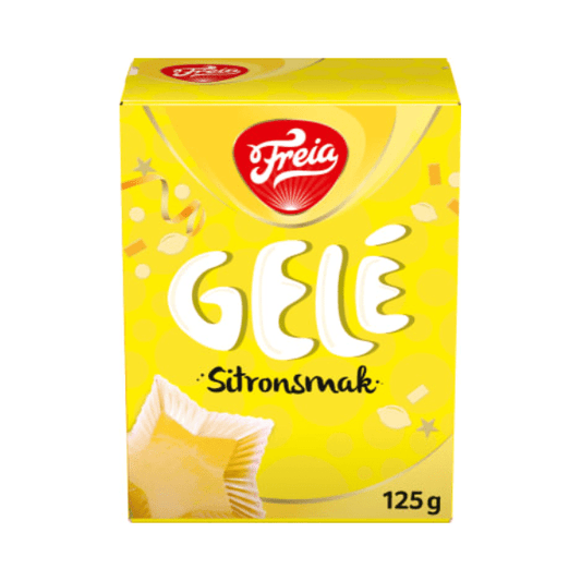 Freia Lemon Jelly 125g – Gele Sitronsmak - Scandi Candy Swedish Candy Shop
