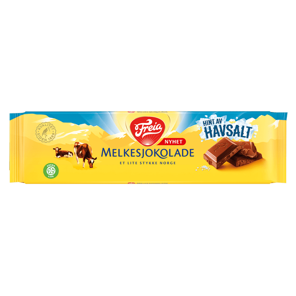 Freia Milk Chocolate Sea Salt 190g