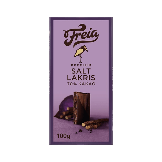 Freia Premium Dark Licorice 100g – Premium Mørk Lakris - Scandi Candy Swedish Candy Shop