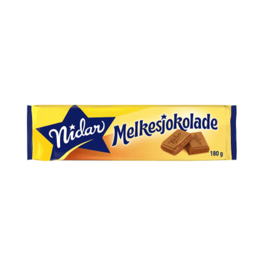 Milk Chocolate 180g Nidar Melkesjokolade - Scandi Candy Swedish Candy Shop