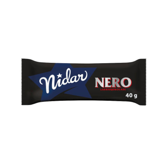 Nero Dark Chocolate Bar 40g (Nidar) - Scandi Candy Swedish Candy Shop