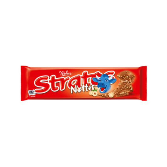 Stratos Nut 155g Nidar – Stratos Sjokolade med Nøtter - Scandi Candy Swedish Candy Shop