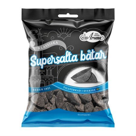 Super - Salty Licorice Boats 70g - Scandi Candy Swedish Candy Shop