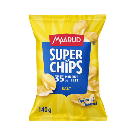Superchips Salt 140g Maarud - Scandi Candy Swedish Candy Shop