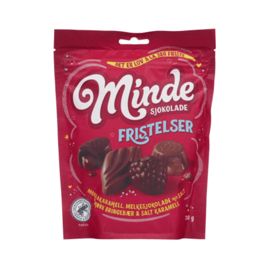 Temptations Red Chocolate 250g Minde - Fristelser - Scandi Candy Swedish Candy Shop