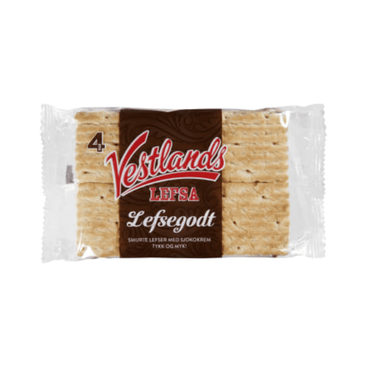 Vestlandslefsa Choco 4 - Pack 230g – Lefsegodt Sjoko - Scandi Candy Swedish Candy Shop
