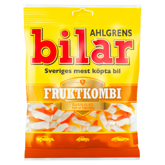 Ahlgrens Bilar Fruktkombi 125g - Scandi Candy Swedish Candy Shop