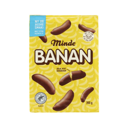 Banana Flavored Chocolate 200g Minde - Scandi Candy Swedish Candy Shop