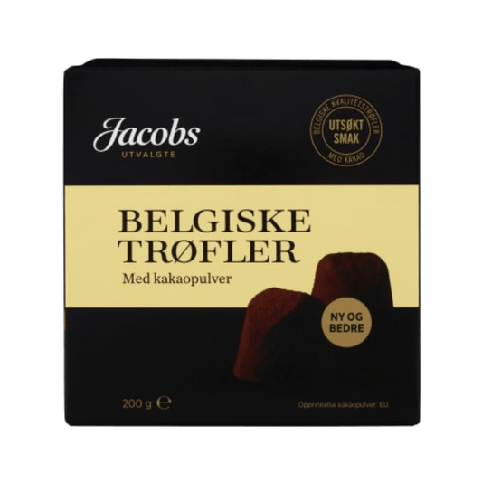 Belgian Truffles Cocoa 200g – Jacobs Utvalgte - Scandi Candy Swedish Candy Shop