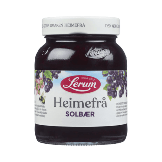 Blackcurrant Heimefrå 380g Lerum - Solbær Heimefrå - Scandi Candy Swedish Candy Shop