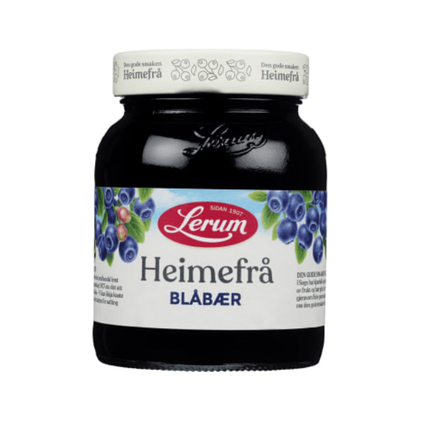 Blueberry Heimefrå 380g Lerum - Blåbær Heimefrå - Scandi Candy Swedish Candy Shop