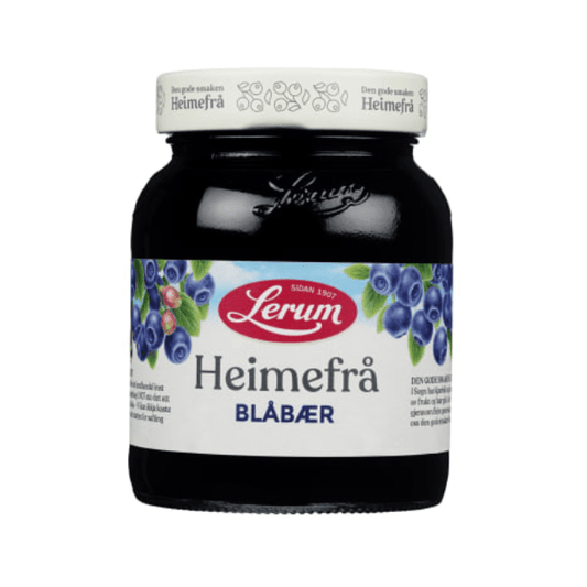 Blueberry Heimefrå 380g Lerum - Blåbær Heimefrå - Scandi Candy Swedish Candy Shop