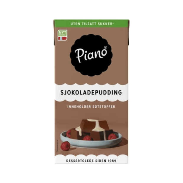 Chocolate Pudding without Sugar 0.5L – Sjokoladepudding uten Sukker (Piano by Tine) - Scandi Candy Swedish Candy Shop