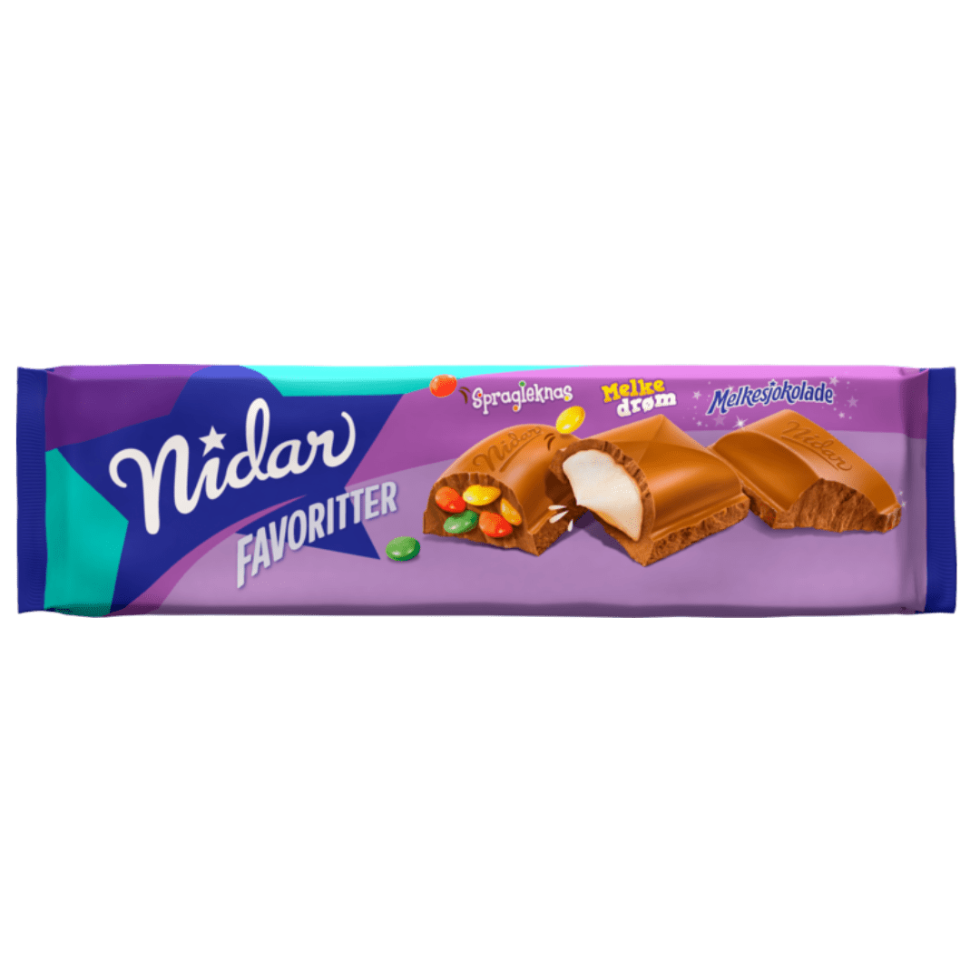 Favoritter Storplate Blå - Scandi Candy Swedish Candy Shop