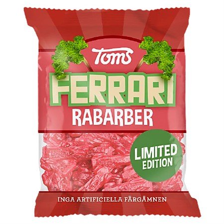 Ferrari Rhubarb 120g - Scandi Candy Swedish Candy Shop