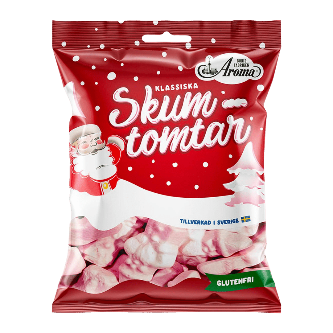 Foam Santas - Skumtomtar 90g - Scandi Candy Swedish Candy Shop