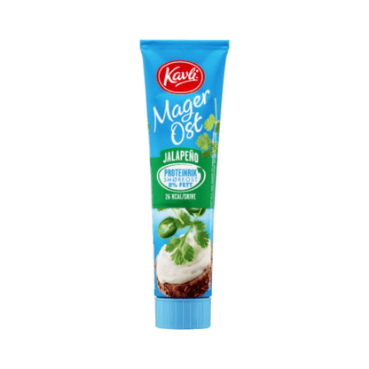 Kavli Low - Fat Cheese with Jalapeno 175g Tube – Magerost med Jalapeno - Scandi Candy Swedish Candy Shop