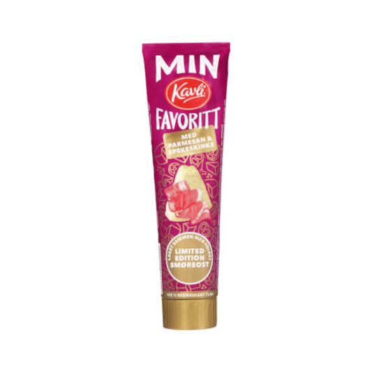 Kavli Parmesan & Cured Ham Cheese 175g Tube – Parmesan & Spekeskinke Ost - Scandi Candy Swedish Candy Shop