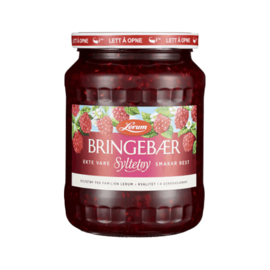 Lerum Raspberry Jam 800g – Bringebærsyltetøy - Scandi Candy Swedish Candy Shop