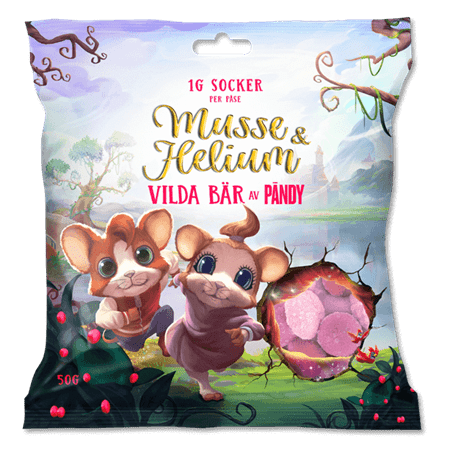 Musse & Helium Wild Berry (Sugarfree) - Scandi Candy Swedish Candy Shop
