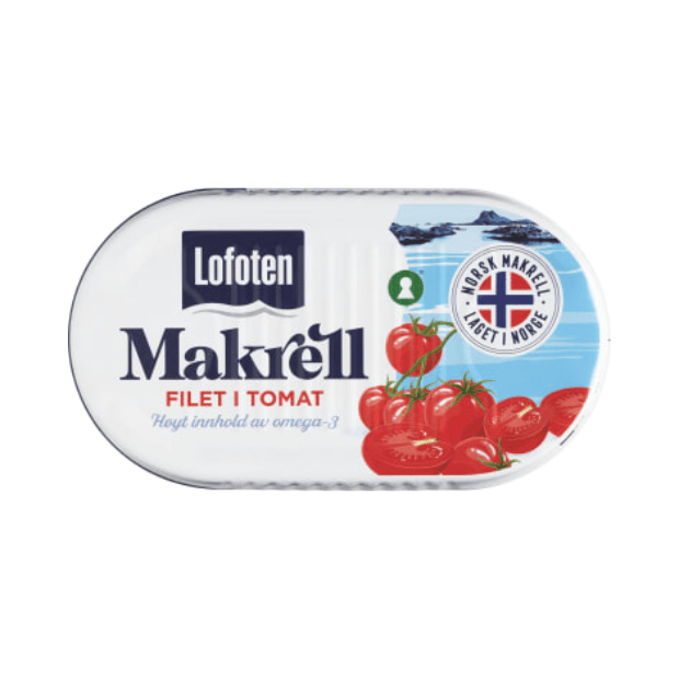 Original Mackerel in Tomato 170g – Makrell i Tomat by Lofoten - Scandi Candy Swedish Candy Shop