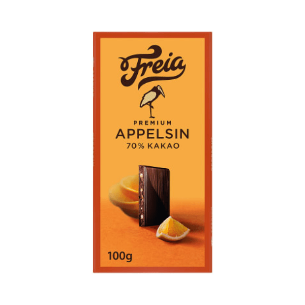 Premium Dark Chocolate with Orange 100g Freia - Scandi Candy Swedish Candy Shop