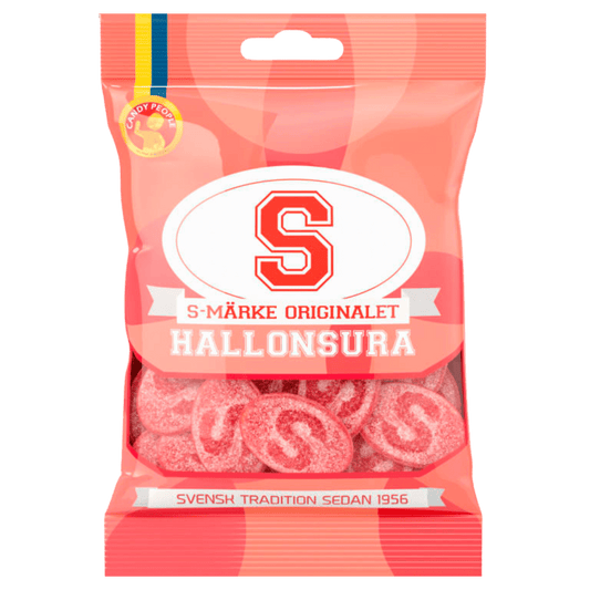 S - Märke Raspberry Sour 80g - Scandi Candy Swedish Candy Shop