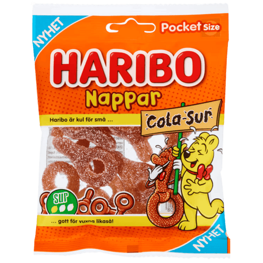 Sour Cola Pacifiers 70g - Scandi Candy Swedish Candy Shop