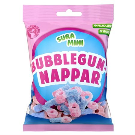 Sour Mini Bubblegum Pacifiers 70g - Scandi Candy Swedish Candy Shop