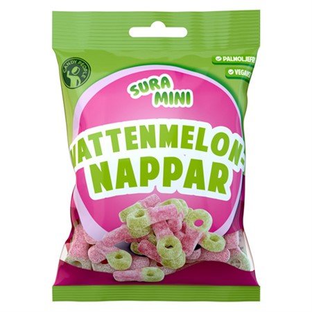 Sour Mini Watermelon Pacifiers 70g - Scandi Candy Swedish Candy Shop