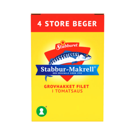 Stabbur - Makrell Omega - 3 4x40g – Norwegian Makrell i Tomat with Omega - 3 - Scandi Candy Swedish Candy Shop
