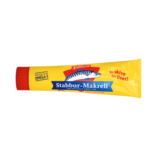 Stabbur - Makrell Tube 185g – Norwegian Makrell i Tomat Tube - Scandi Candy Swedish Candy Shop