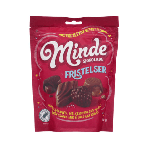 Temptations Red Chocolate 250g Minde - Fristelser - Scandi Candy Swedish Candy Shop