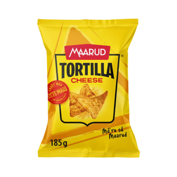 Tortilla Chips Cheese Flavor 185g Maarud - Scandi Candy Swedish Candy Shop