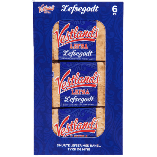 Vestlandslefsa Thick Cinnamon 6 singlewrapped 345g - Scandi Candy Swedish Candy Shop